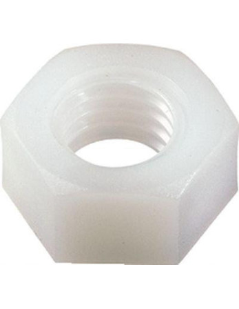 Ecrou nylon naturel Hexagonal HU M4