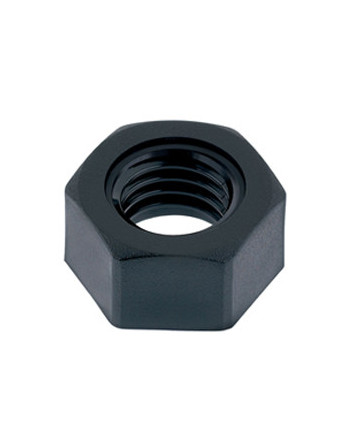 Ecrou nylon noir Hexagonal HU M10 S/PLAT 16