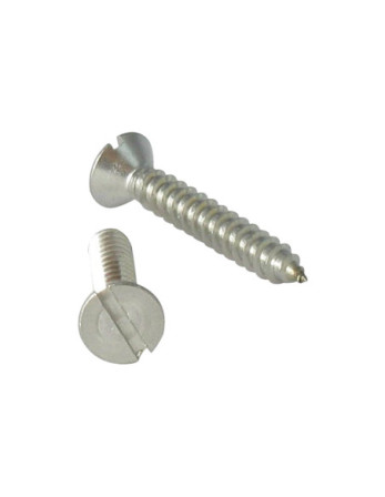 VBA Vis bois agglo Tête fraisée Fendue 4X25 Inox A2