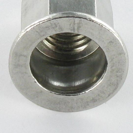 1 x Ecrou A sertir Inox Tête plate Hexagonal M6X16 INPTH 30