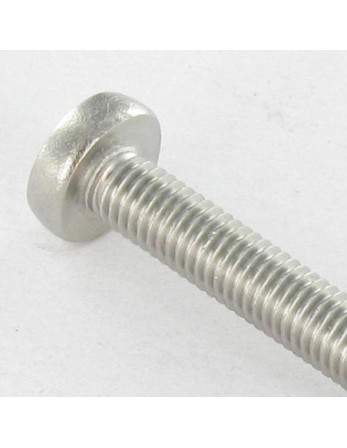 Vis métaux tête cylindrique bombée large Pozi N°1 M3X12 Inox A4 microvis
