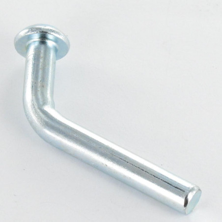 1 x Goupille de sécurité pour rack et rayonnage Tête ronde TR 6X45 Acier zingué