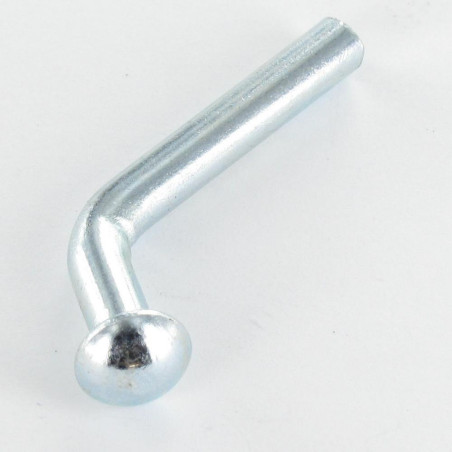 1 x Goupille de sécurité pour rack et rayonnage Tête ronde TR 6X45 Acier zingué