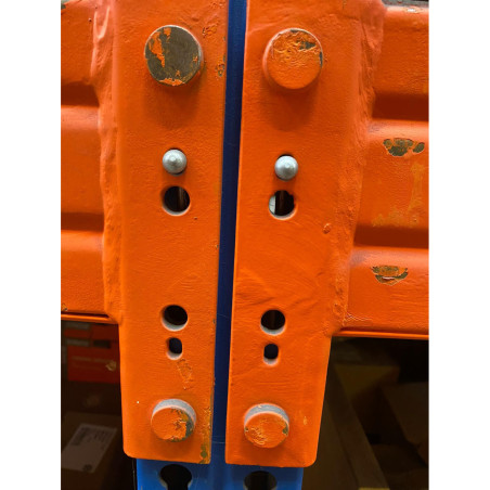 1 x Goupille de sécurité pour rack et rayonnage Tête ronde TR 6X45 Acier zingué