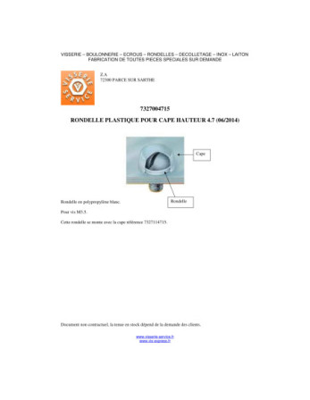 Rondelle Plastique M3.5X11.3X4.7