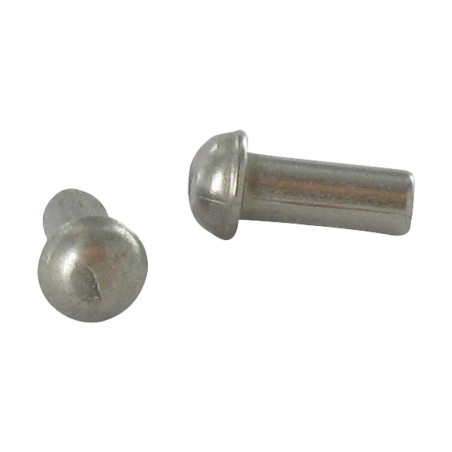 1 x Rivet à frapper Tête ronde TR Inox A2 2.5X8