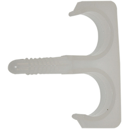 1 x Pontet CLIPS Double Pour Câble De 20 Nylon