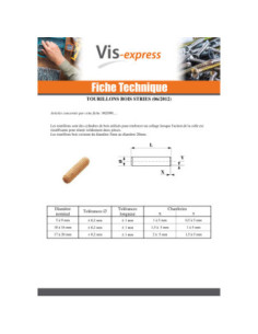 Tourillons Bois STRIE 10X35 2