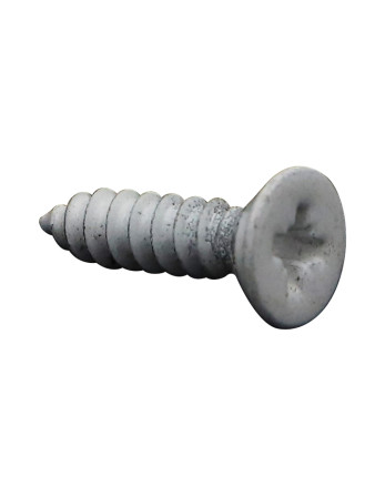 Vis tôle Inox A2 Tête fraisée Pozi 4.2X19 RAL9016 blanc signalisation