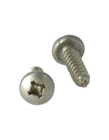 Vis tôle Inox A2 Tête cylindrique TC Carré phillips 4.8X50 SQ2+PH2