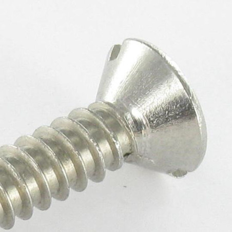 1 x Vis tôle Inox A2 Tête fraisée Fendue 4.8X25