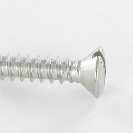 1 x Vis tôle Inox A2 Tête fraisée bombée TFB Fendue 3.9X19