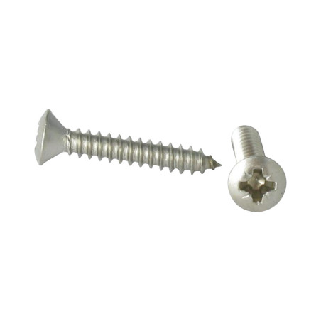 1 x Vis tôle Inox A2 Tête fraisée bombée TFB Pozi 3.5X16