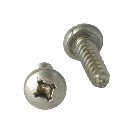 1 x Vis tôle Inox A2 Tête cylindrique TC Carré phillips 4.8X38