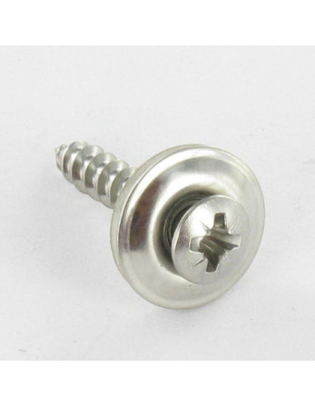 Vis faitage Tête fraisée bombée TFB Pozi Inox A2 Rondelle d'étanchéite EPDM 4.5X120