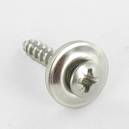 1 x Vis faitage Tête fraisée bombée TFB Pozi Inox A2 Rondelle d'étanchéite EPDM 4.5X150