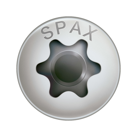 1 x Spax Vis bois Tête fraisée bombée TFB T-STAR TORX T10 3X20 Filetage total Inox A2 microvis