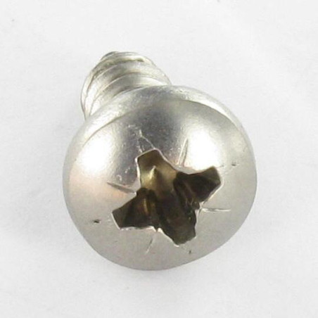 1 x Vis tôle Inox A2 tête cylindrique bombée large Pozi 3.5X16