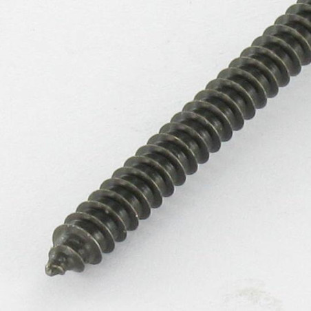 1 x Vis tôle Inox A2 tête cylindrique bombée large Pozi 4.8X25 Noir