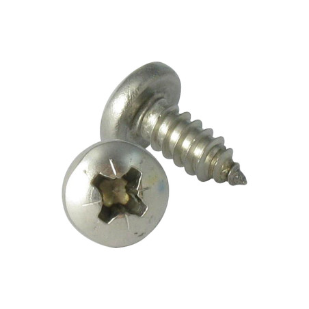 1 x Vis tôle Inox A2 tête cylindrique bombée large Pozi 5.5X16