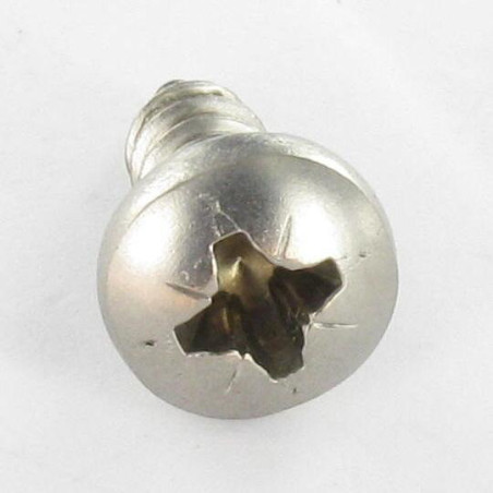 1 x Vis tôle Inox A2 tête cylindrique bombée large Pozi 2.9X16
