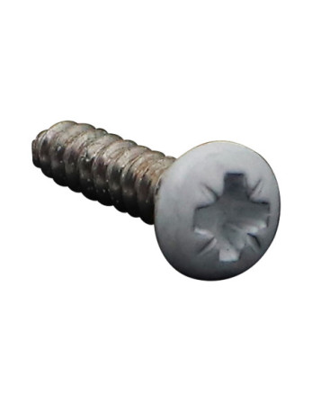 Vis tôle Inox A2 tête cylindrique bombée large Pozi 3.5X16 RAL9016 blanc signalisation