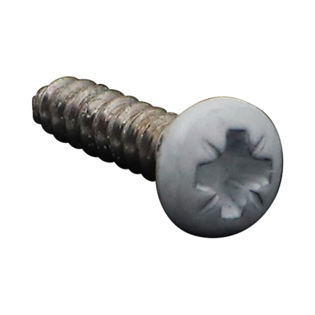 1 x Vis tôle Inox A2 tête cylindrique bombée large Pozi 3.5X16 RAL9016 blanc signalisation