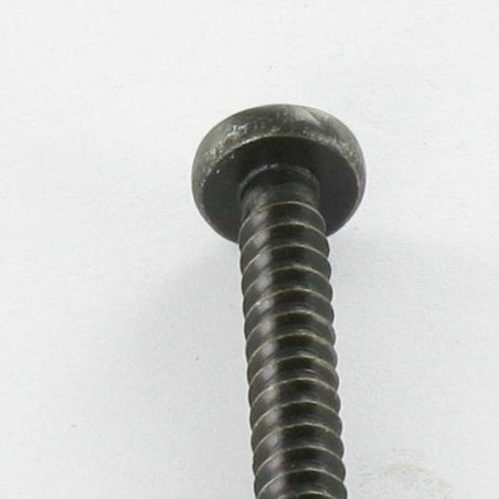 1 x Vis tôle Inox A2 Noir tête cylindrique bombée large Pozi 4.8X38 EP3