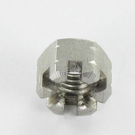 1 x Ecrou hexagonale à CRENEAUX Inox A4 M18
