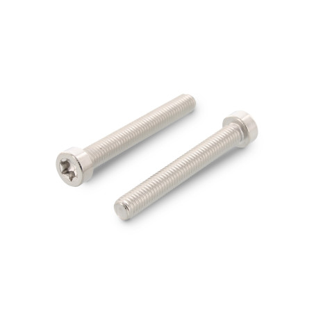 1 x Vis métaux Tête cylindrique TC Basse TORX T45 M8X45 Filetage total Inox A2