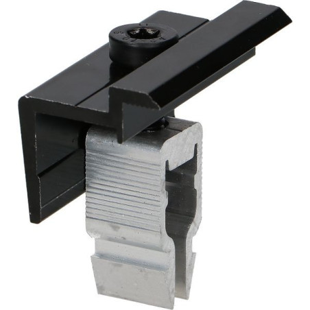 1 x PINCE Fixation SOLAIRE 30X55 Aluminium Noir