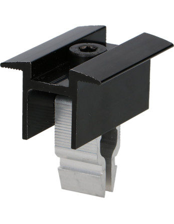 PINCE Fixation SOLAIRE 30X55 Aluminium Noir IN
