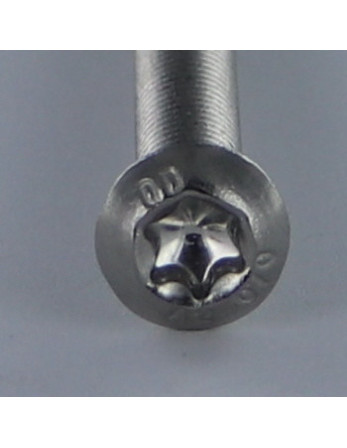 Vis métaux Tête Bombée TORX T25 M5X35 Filetage total Inox A2