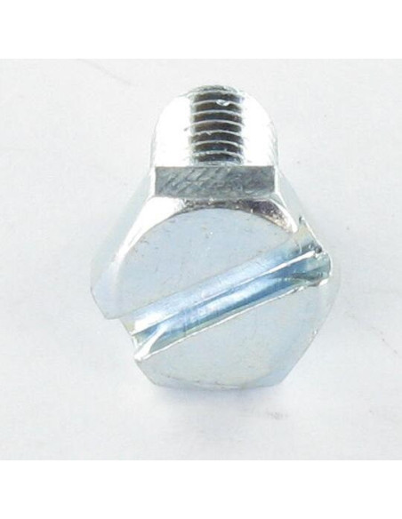 1 x Vis métaux Tête hexagonal fendue M6X16 Bout pilote Conique zingué cr3 96 hbs sans rouille rouge