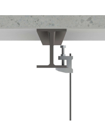 Pince de fixation pour poutre M12 Acier zingué