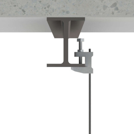 1 x Pince de fixation pour poutre M12 Acier zingué