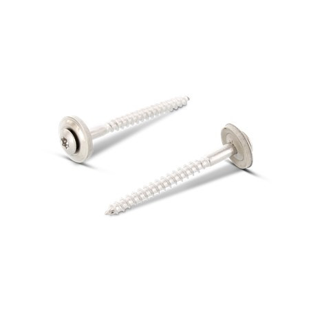 1 x Vis faitage Tête fraisée bombée TFB TORX T20 Inox A2 4.5X120 Rondelle d'étanchéite EPDM 2 pièces