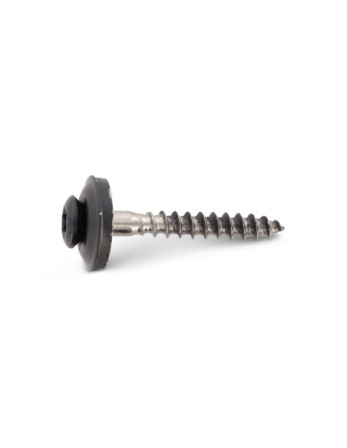 Vis faitage Tête fraisée bombée TFB TORX T20 Inox A2 RAL7016 gris anthracite 4.5X35 Rondelle d'étanchéite EPDM