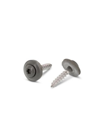 Vis faitage Tête fraisée bombée TFB TORX T20 Inox A2 RAL7005 4,5X60 Rondelle d'étanchéite EPDM