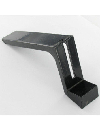 Embase collerette fixe Acier zingué noir 43X100X18 Ref 417/10