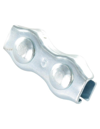 Serre-câble plat duplex Acier zingué Câble De 4