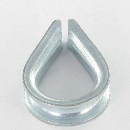 1 x Cosse coeur LEGERE Pour Câble De 8 Acier zingué
