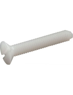Vis métaux Tête fraisée Fendue M4X30 Polyamide 6.6 nylon...