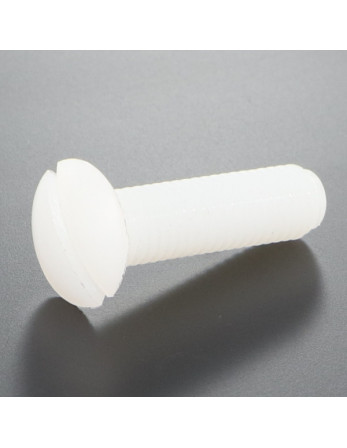 Vis métaux Tête fraisée bombée TFB Fendue M3X30 nylon naturel
