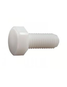 Vis métaux Tête hexagonale TH nylon naturel Polyamide 6.6...