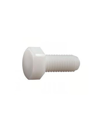 Vis métaux Tête hexagonale TH nylon naturel Polyamide 6.6 M3X25 microvis