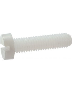 Vis métaux Tête cylindrique large TCL Fendue M5X40 nylon...