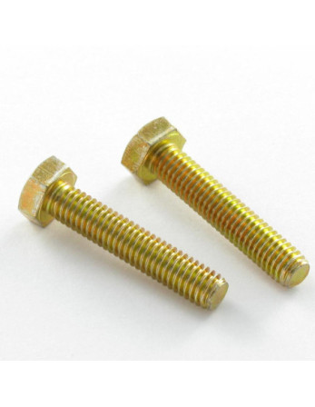 Vis métaux Tête hexagonale TH M8X30 Classe 10.9 Bichromaté 200H
