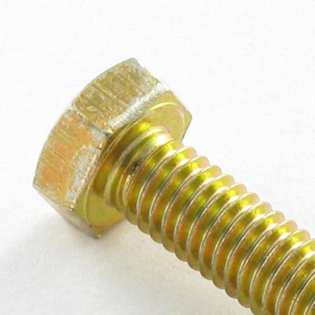 1 x Vis métaux Tête hexagonale TH M8X30 Classe 10.9 Bichromaté 200H