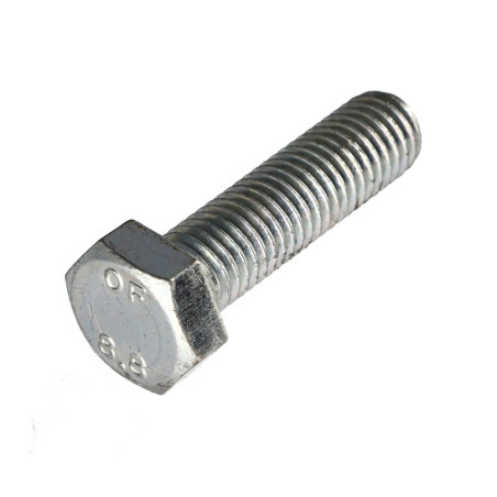 1 x Vis métaux Tête hexagonale TH M14X55 Classe 8.8 Acier zingué